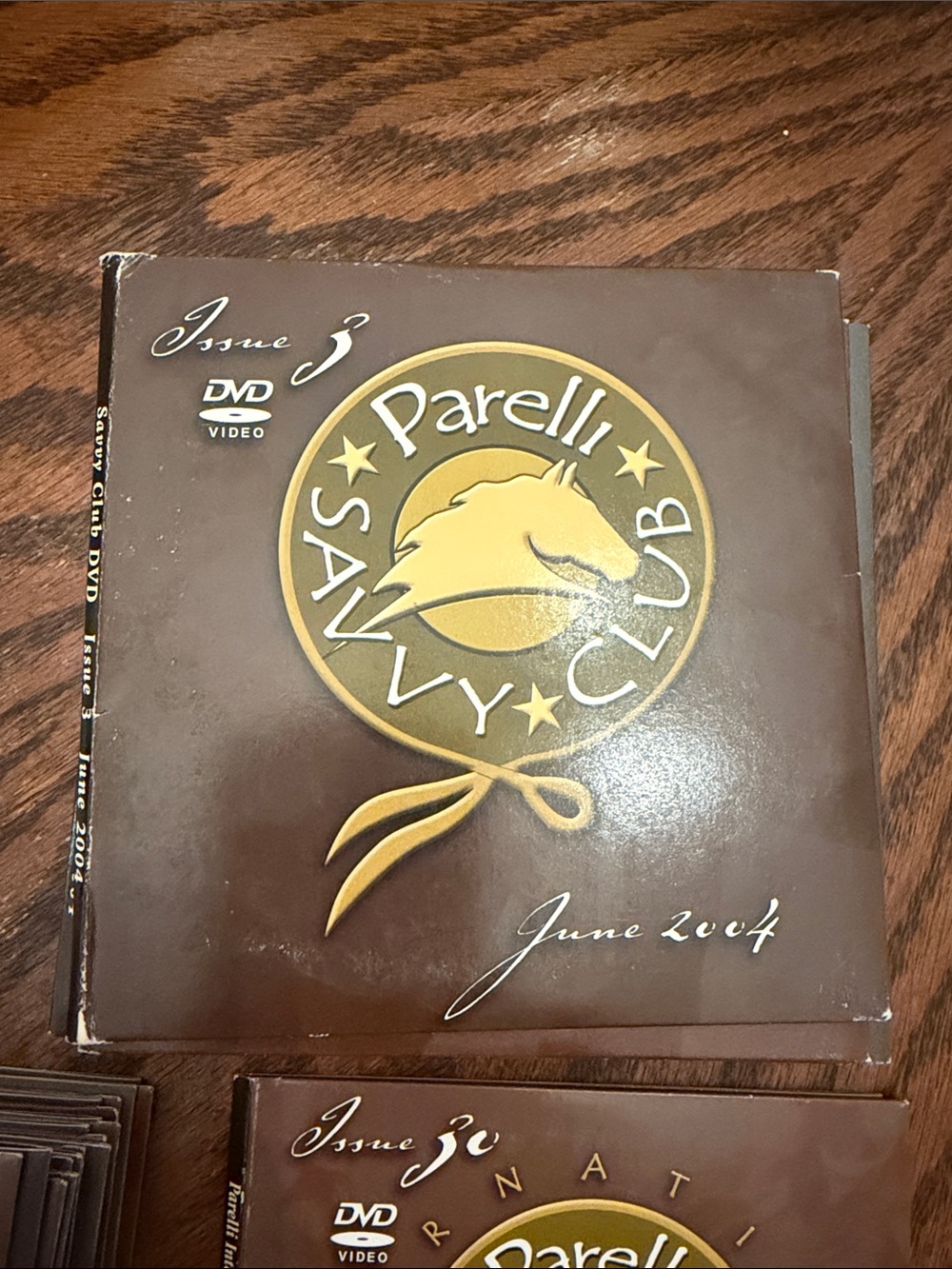 Pat parelli Savvy Club Issue 2004 3-12 , 15 , 19-27 and 30 DVDs